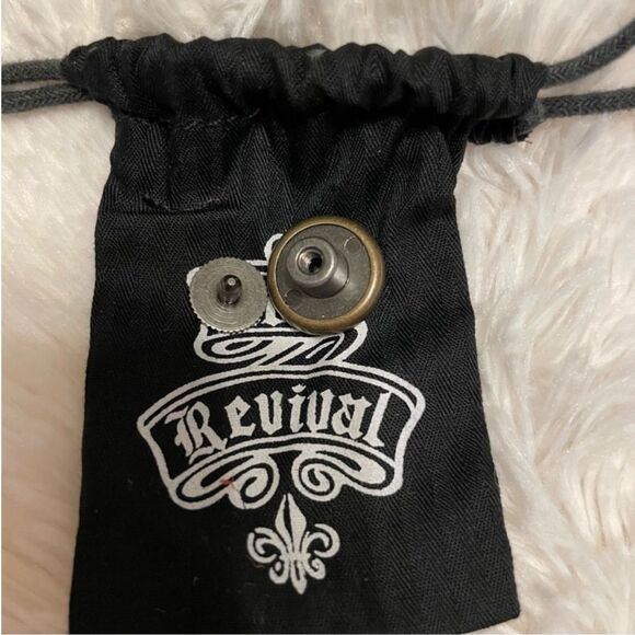 Rock Revival Replacement Button Metal Rhinestone Screw On CLEAR - Picture 7 of 8